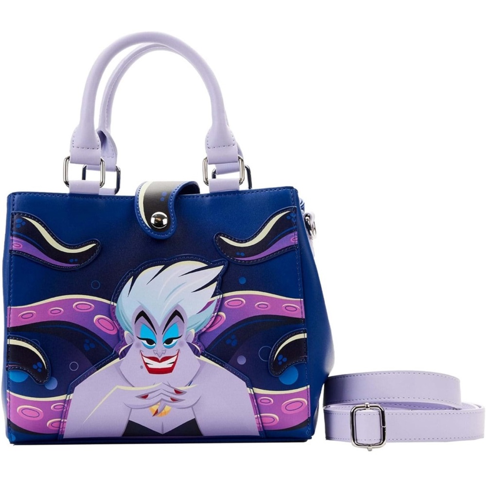 Loungefly The Little Mermaid Ursula Plotting Glow Crossbody Bag, Multicolored